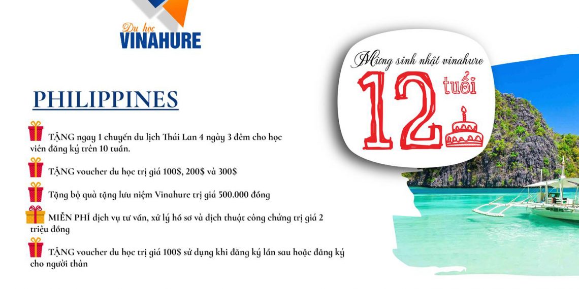 Chương trình siêu ưu đãi mừng sinh nhật VINAHURE tròn 12 tuổi