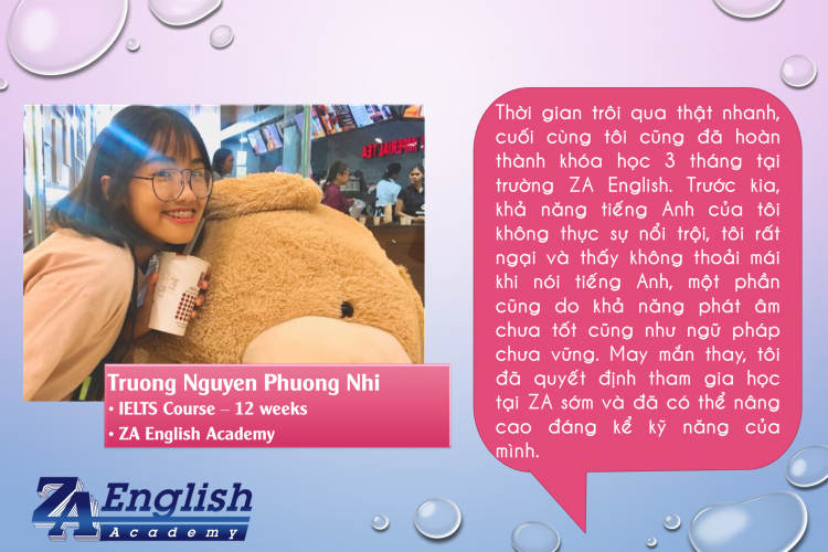Cảm nhận của học viên về 3 tháng học hè tại trường ZA English