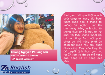 Cảm nhận của học viên về 3 tháng học hè tại trường ZA English