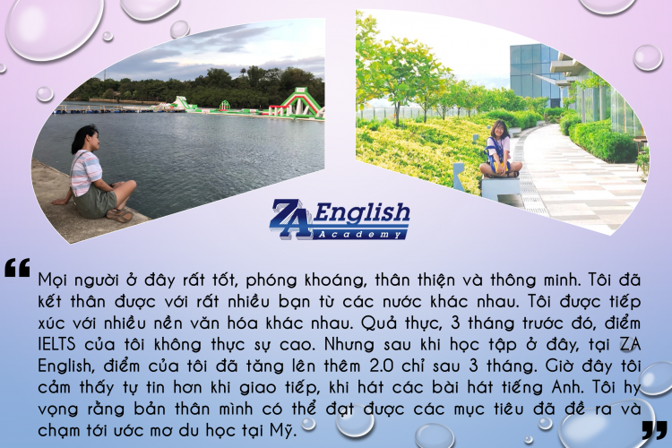 Cảm nhận của học viên về 3 tháng học hè tại trường ZA English