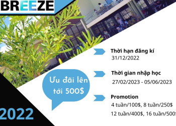 ƯU ĐÃI HẤP DẪN TẠI TRƯỜNG ANH NGỮ I-BREEZE