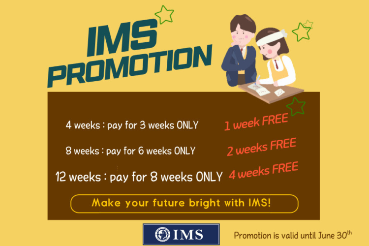Ưu đãi cực lớn của trường Anh ngữ IMS đến với học viên nhập học trước tháng 07/2023